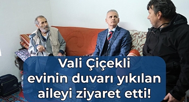 Vali Mehmet Fatih Çiçekli, Erşen Çiftinin Evini Ziyaret Etti