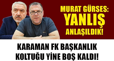 Karaman FK'da kritik saatler: Başkan adayından açıklama!