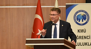 Türk Dil Başkanı Prof. Dr. Osman Mert, KMÜ'de konferans verdi