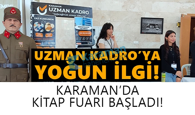 Uzman Kadro, Karaman Kitap Günleri'nde Yoğun İlgi Gördü