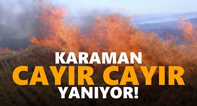 Karaman cayır cayır yanıyor!