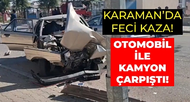 Karaman’da Feci Kaza: 1 Yaralı