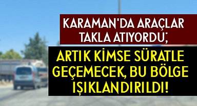 Karaman’da Sürekli Kaza Olan Kavşak Işıklandırıldı!