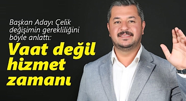 Başkan Adayı Yunus Çelik: Boş Vaat Değil, Hizmet Zamanı!