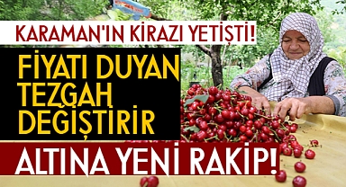 Karaman'da Kiraz Yetişti: Fiyatı dudak uçuklatıyor!