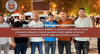 Zafer Partisi Karaman Yönetiminden Karaman FK'ya Destek!