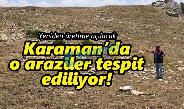 Karaman'da kullanılmayan tarım arazileri tespit ediliyor