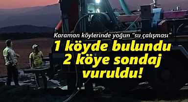 Karaman köylerinde içme suyu çalışmaları sürüyor
