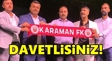 Başkan Soyfidan, sahneden Karaman'a davet gönderdi
