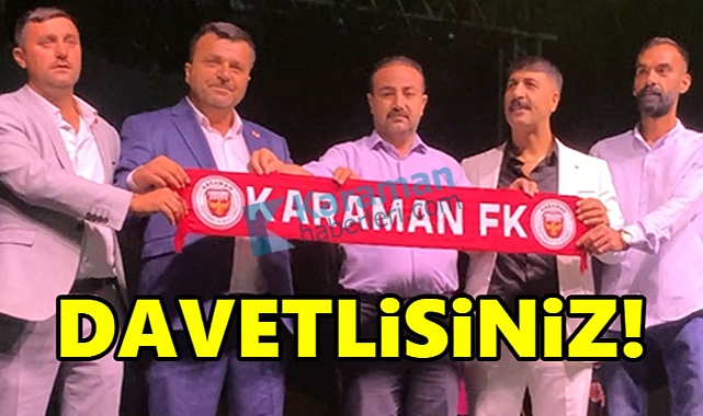 Başkan Soyfidan, sahneden Karaman'a davet gönderdi