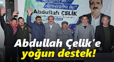 Abdullah Çelik'e Servili ve Pınarözü Mahallelerinden Yoğun Destek