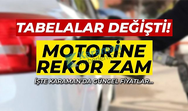 Karaman'da mazot (motorin) fiyatları 60 liraya yaklaştı!
