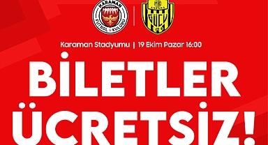 Karaman FK maçında bu kişilere biletler ücretsiz!