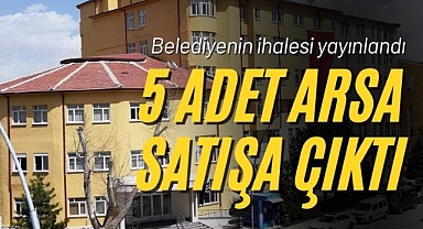 Karaman Belediyesi, 5 adet arsayı ihaleyle satacak