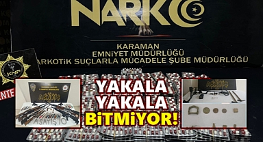 Karaman'da asayiş bilançosu yine ağır: 8 kişi tutuklandı