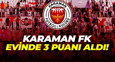 Karaman FK, Evinde 3 Puanı Aldı!