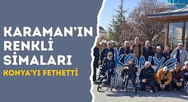 Karaman'ın renkli simaları, Konya'da tarih ve kültür dolu bir gün geçirdi