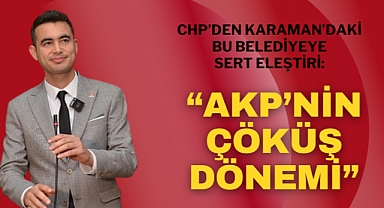 CHP'den Belediyeye Eleştiri: