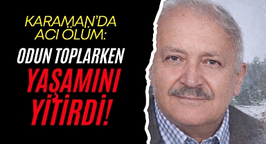 Karaman'da Odun Toplarken Yaşamını Yitirdi!