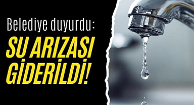 Karaman'da su arızası giderildi