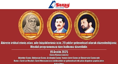 Özdağ Ailesinden Mevlid Programı