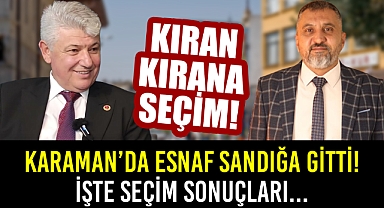Karaman'da Esnaflar Seçime Gitti: Başkan Belli Oldu!