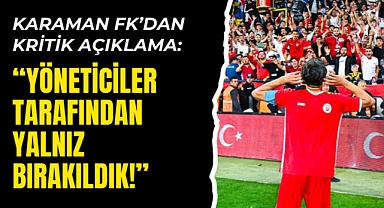 Karaman FK'da oyuncu kalmadı, U19 takımını maça sürüyor!