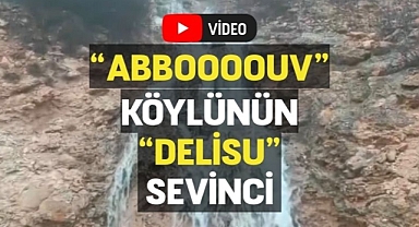 Kuruyan akarsu yeniden akınca köylünün sevinci viral oldu