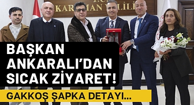 Vali Hayrettin Çiçek Başkan Ali Ankaralı ile Gakkoş şapkası giydi!