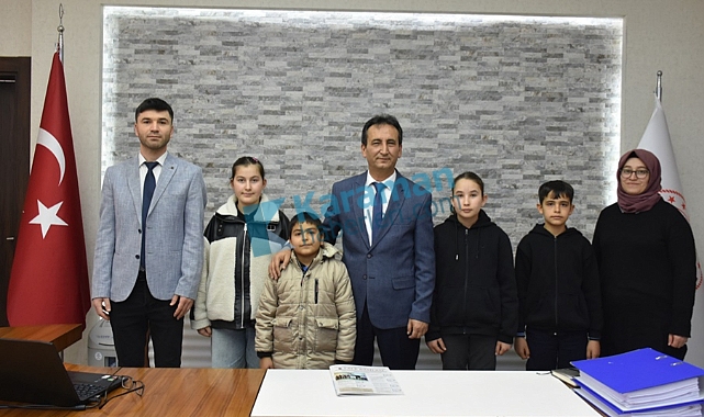 Karaman'ın genç gazetecileri, okul gazetesini çıkardılar