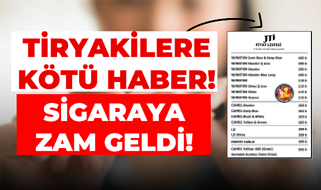 Sigaralara Zam Geldi: En Ucuz Sigara 100 TL Oldu