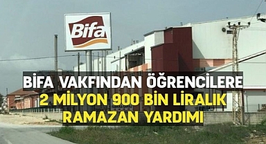 BİFA Vakfı, öğrencilere 2 milyon 900 bin liralık destek sağladı