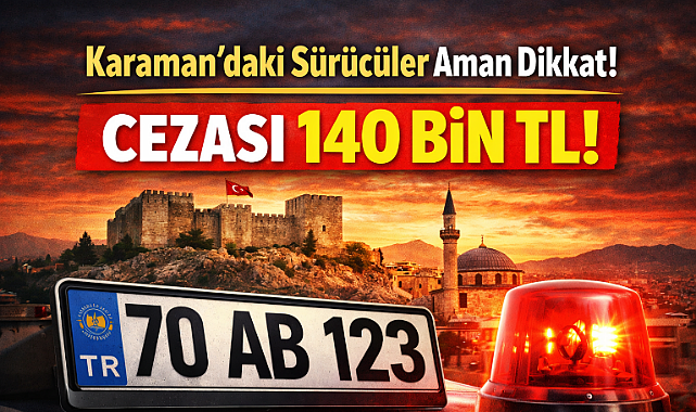 Karaman'daki sürücüler aman dikkat! Cezası 140 bin TL