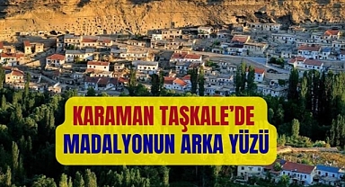 Karaman Taşkale’de madalyonun arka yüzü