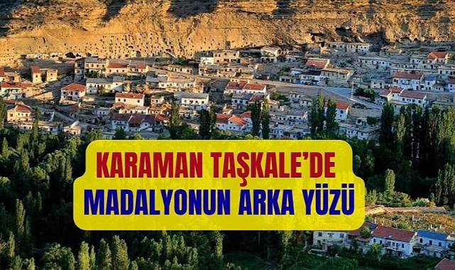 Karaman Taşkale’de madalyonun arka yüzü