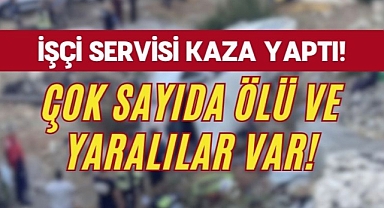 Karamanlı işçileri taşıyan servis kaza yaptı! Ölü ve yaralılar var!