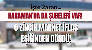 Zincir Marketten Büyük Zarar!