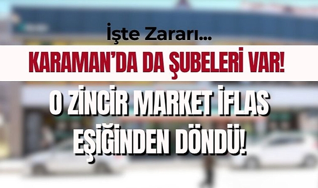Zincir Marketten Büyük Zarar!