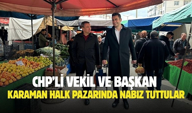 Karaman halk pazarında nabız tuttular