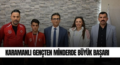 Karamanlı Gençten Minderde Büyük Başarı
