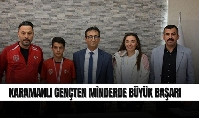 Karamanlı Gençten Minderde Büyük Başarı