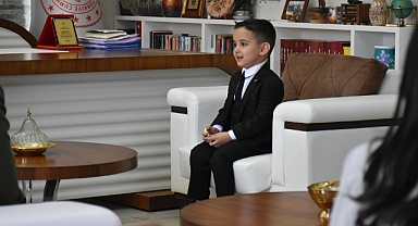 Karamanlı minik müdürler görevde