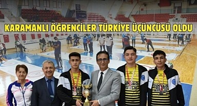 Karamanlı öğrenciler Türkiye üçüncüsü oldu