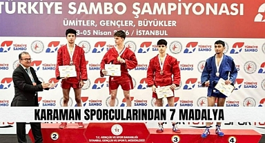 Karamanlı sporculardan 7 madalya