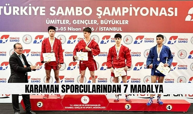 Karamanlı sporculardan 7 madalya