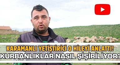 Karamanlı yetiştirici o hileyi anlattı! Kurbanlıklar nasıl şişiriliyor?
