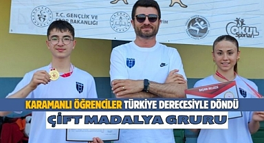 Karamanlı öğrenciler Türkiye derecesiyle döndü