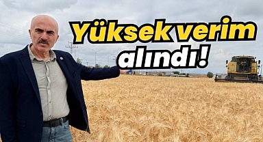 Bayram: Sulama ihtiyacı olmadan yüksek verim alındı
