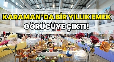 Karaman’da Hayat Boyu Öğrenme Haftası Sergisi Ziyarete Açıldı
