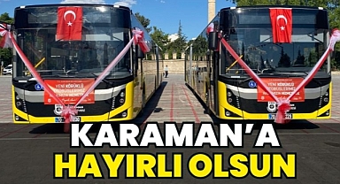 Karaman Toplu Taşımasına Güç Takviyesi: İki Yeni Körüklü Otobüs Hizmete Girdi